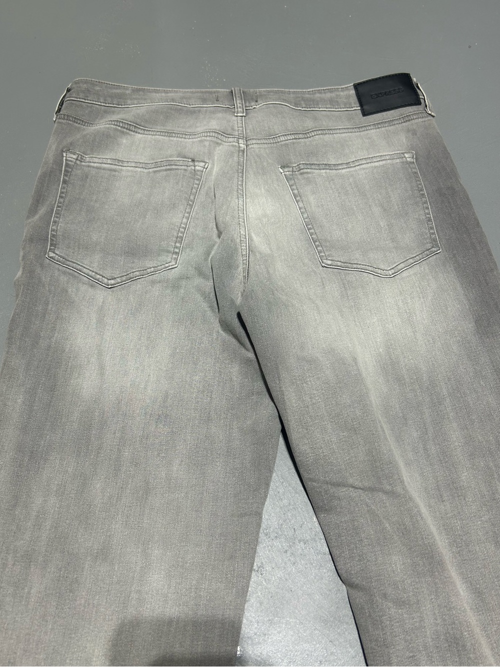 Express Gray Washed Hyper Stretch Skinny Denim Jeans (Men’s Size 34 x 30) - Picture 10 of 13